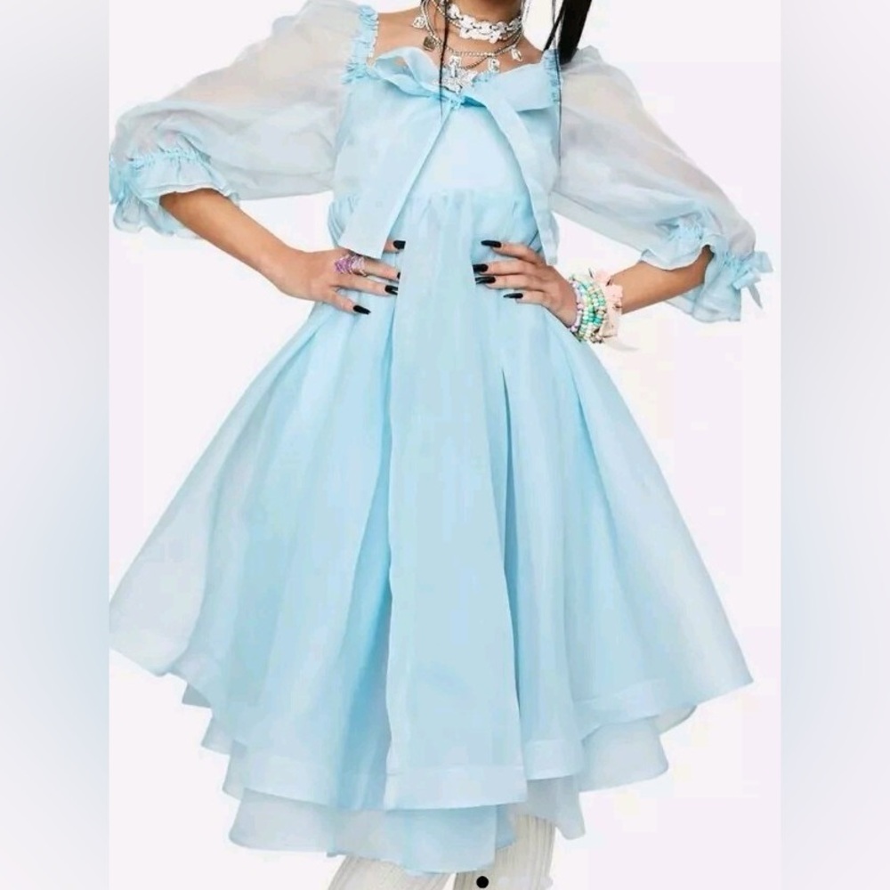 Selkie blue Water Baby Shabby Chic Dress - Picture 5 of 5